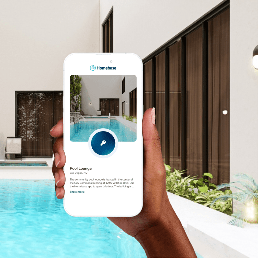 Easily adjust access to amenity spaces with app-only access.