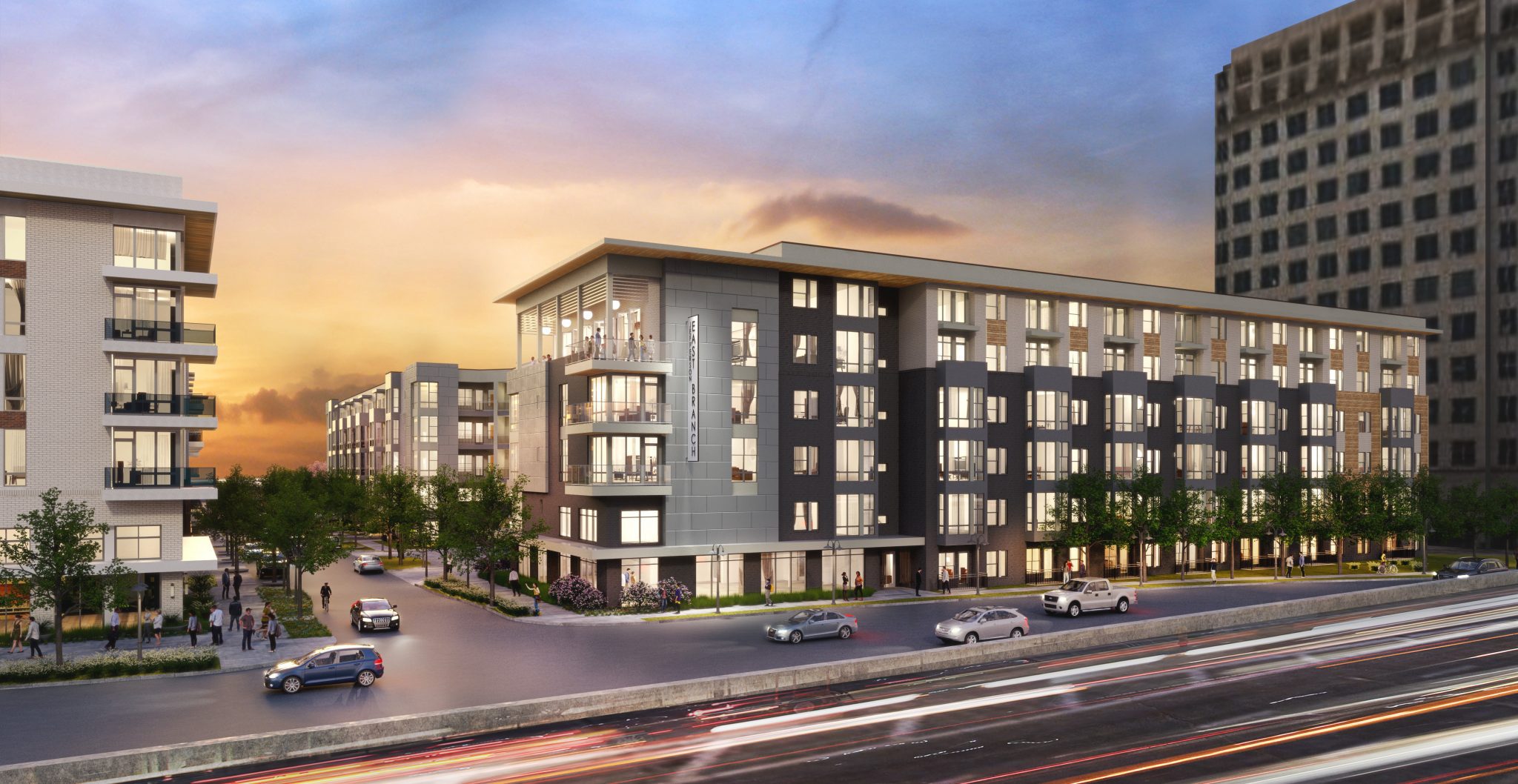 The Jefferson East Branch: a proposed 390-unit community in the north Dallas suburb of Farmers Branch. Source: REJournals