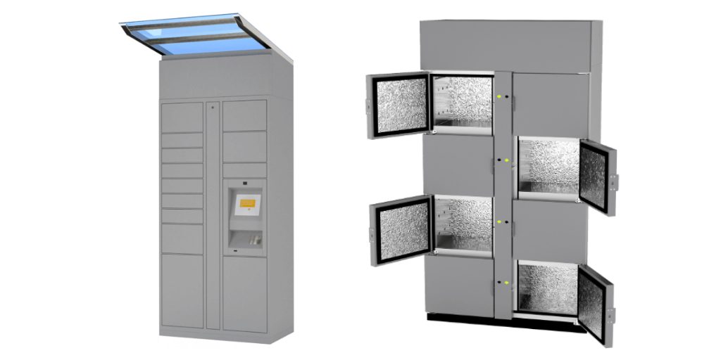outdoor and refrigeration smart lockers