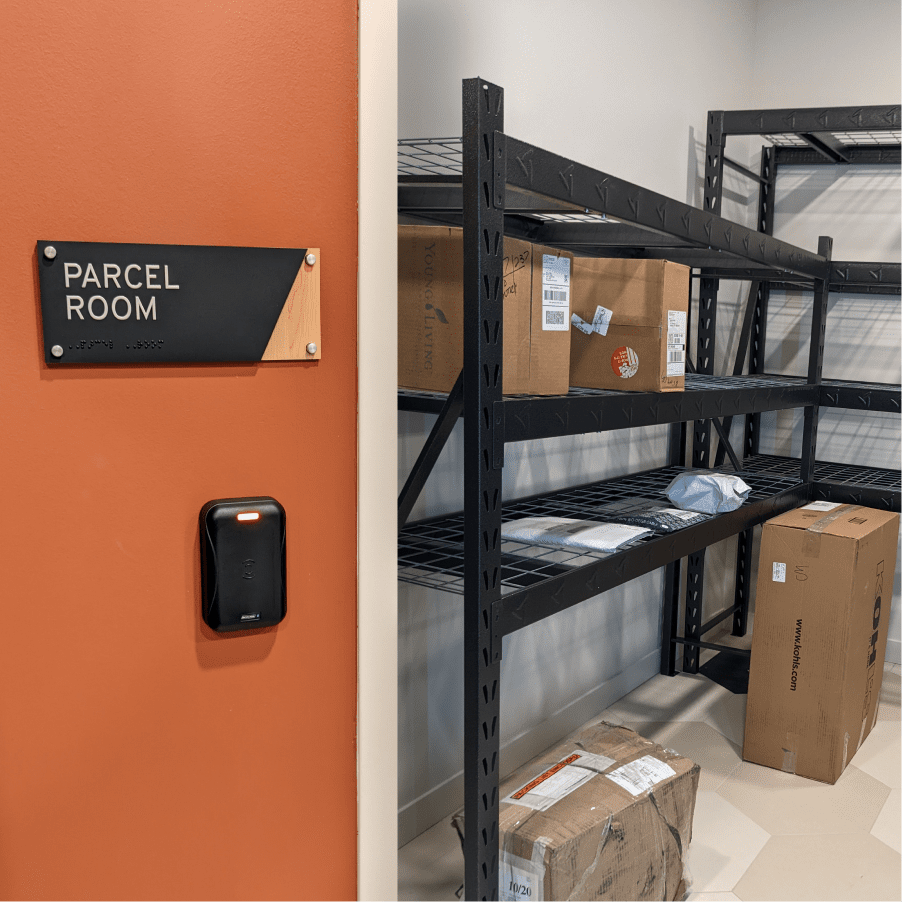 Package rooms are an affordable multifamily package management upgrade.