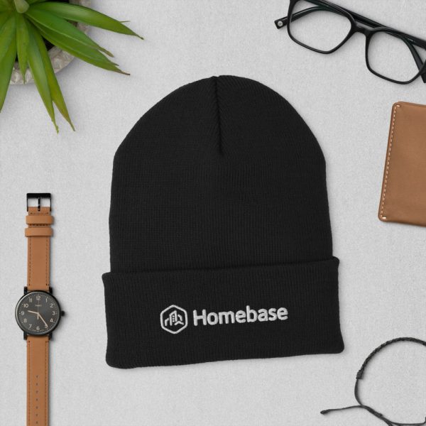 Unisex Cuffed Beanie - Black - Image 5