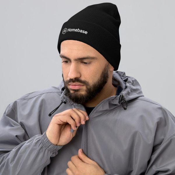 Unisex Cuffed Beanie - Black - Image 10