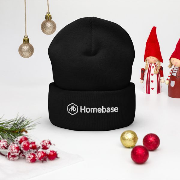 Unisex Cuffed Beanie - Black - Image 11