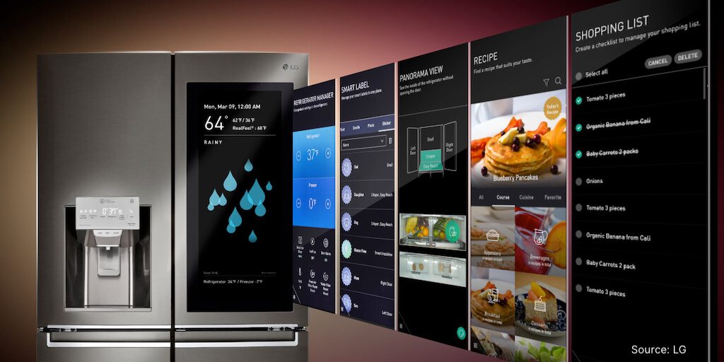 lg smart appliances homebase